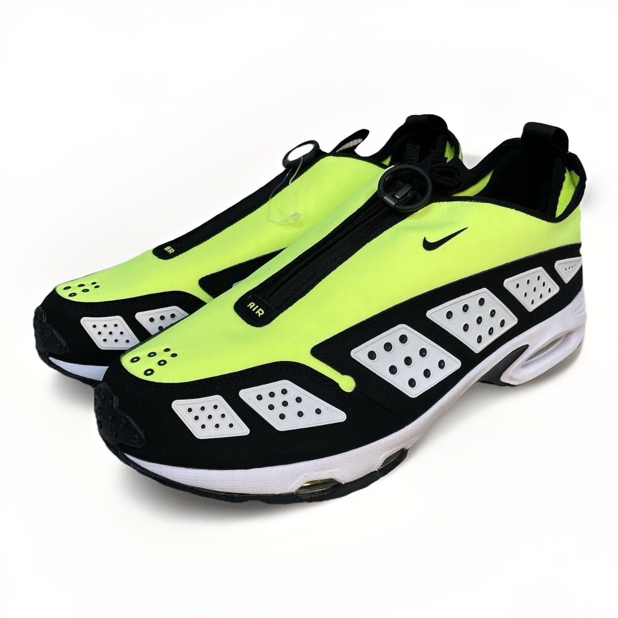 Nike Air Max Sndr Volt White Black Running Sneakers Women 13.5 Fz2068-700 New